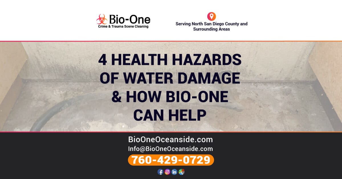 4 Health Hazards of Water Damage & How Bio-One Can Help