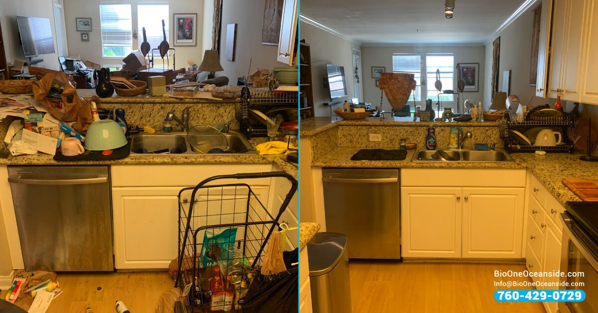 Hoarding cleanup, before and after.