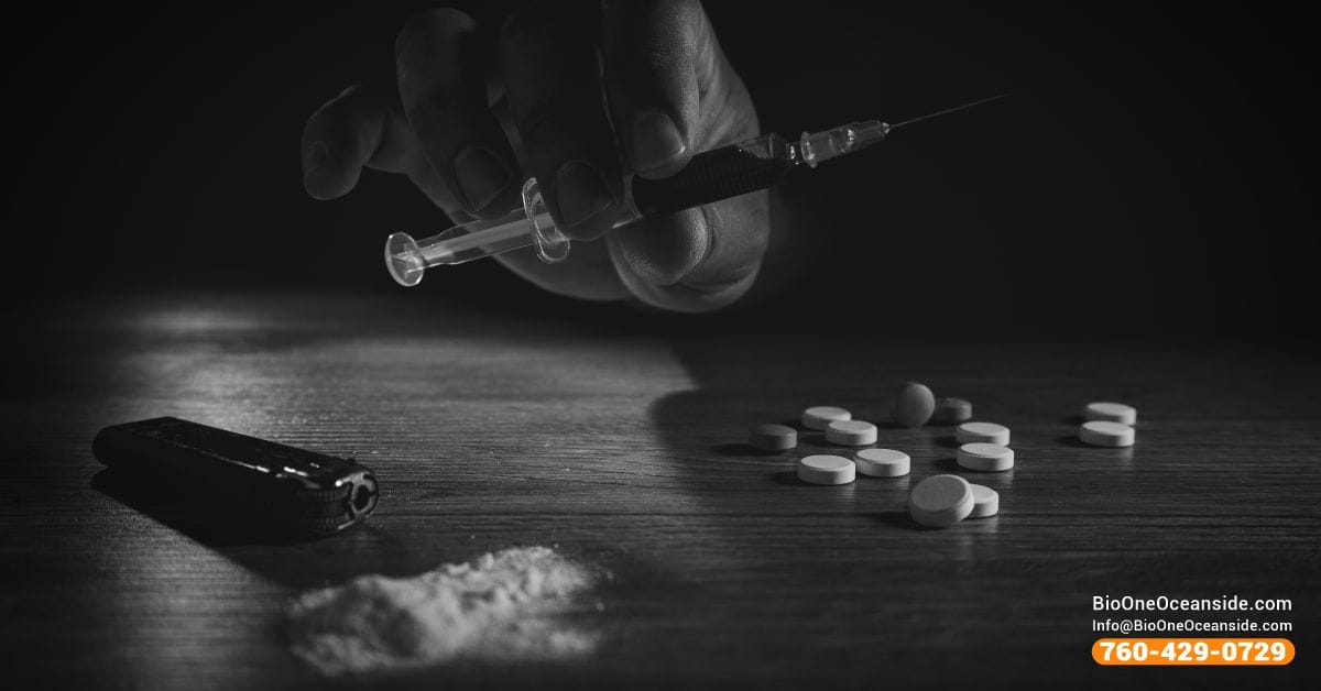 Various addictive drugs.
