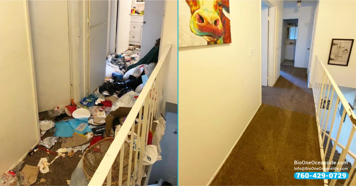 Hoarding cleanout with Bio-One of Oceanside.