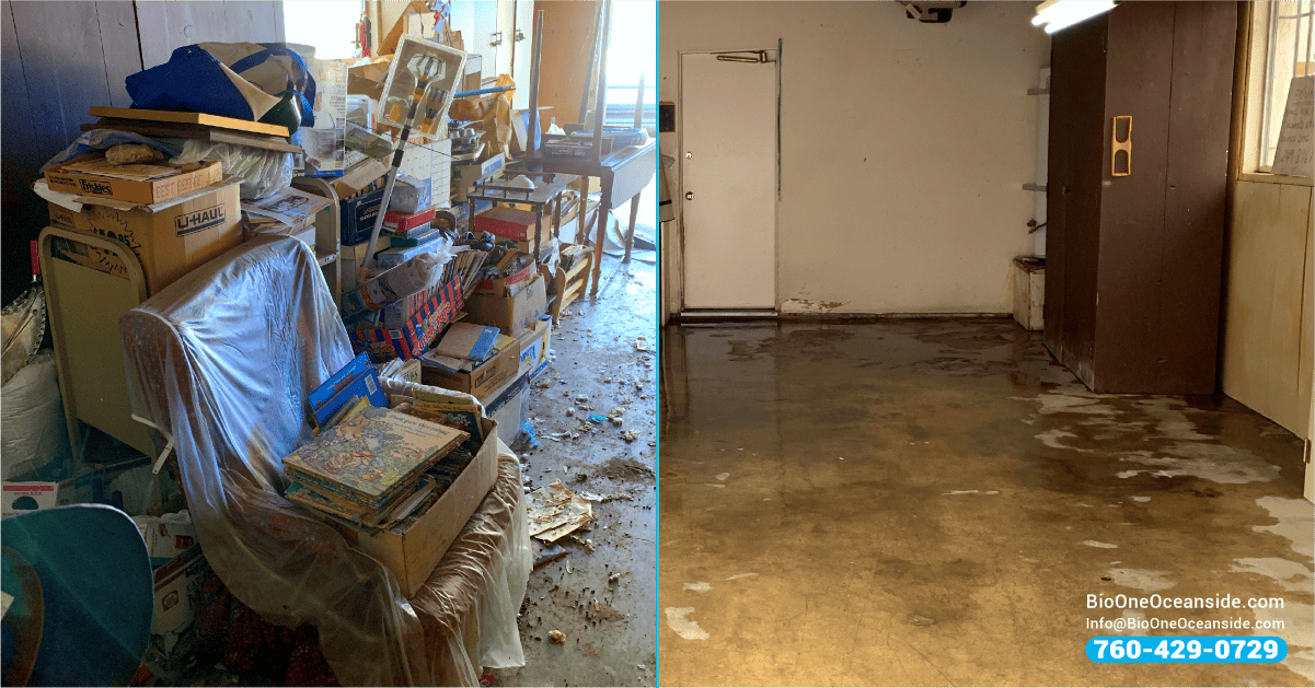 deep cleaning for hoarder houses - before and after.