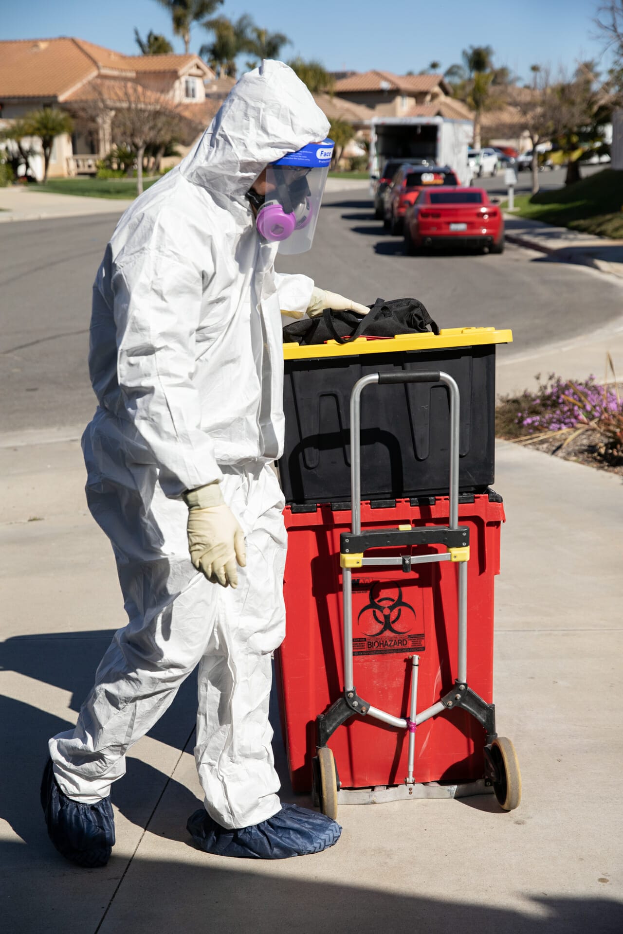 Bio-One's fentanyl remediation technician on-scene
