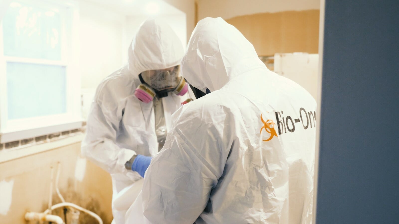 Biohazard remediation crew