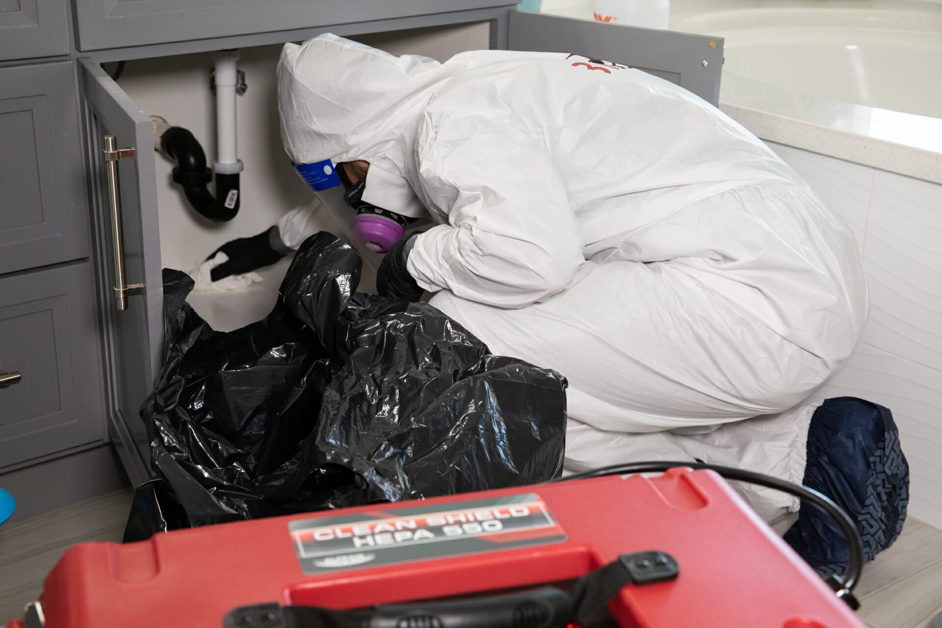 Bio-One of Oceanside's mold remediation technician