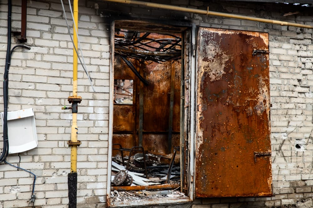 example of fire house damage