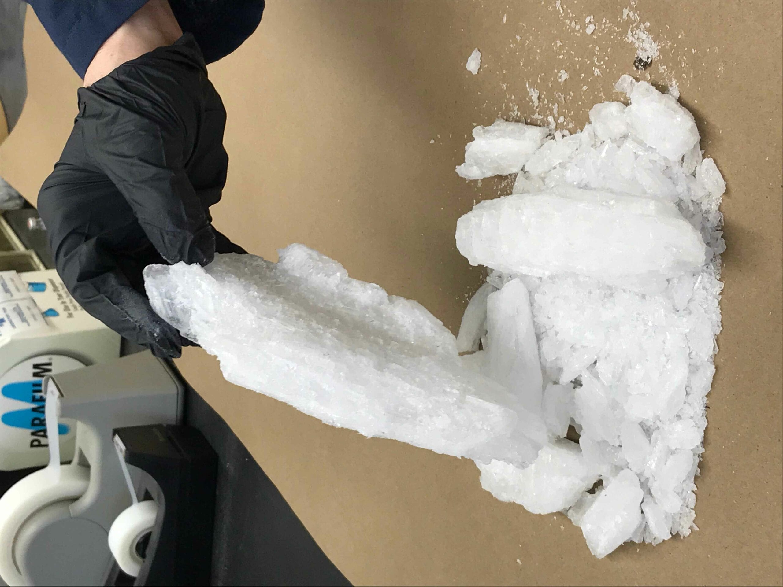 pure crystal meth example by the DEA