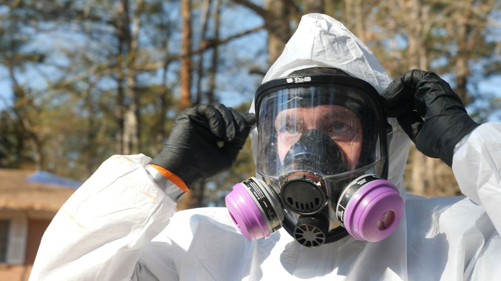 biohazard decontamination technician example